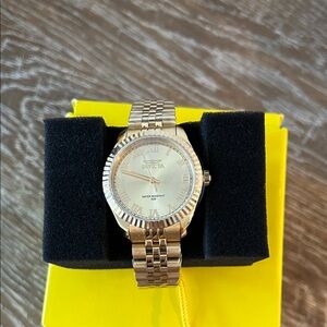 Invicta Gold-Tone Watch with Metal Band